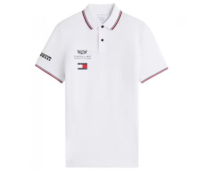 Cadillac Tommy Hilfiger F1 Mens Team Polo 2026 White