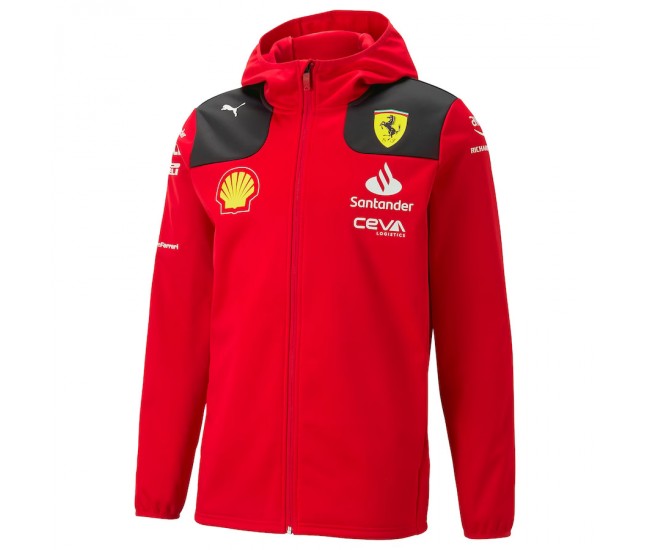 Scuderia Ferrari F1 Mens Team Hooded Softshell 2023