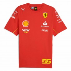 Scuderia Ferrari Mens Carlos Sainz Driver T-Shirt 2024