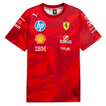 Scuderia Ferrari Mens Vegas GP 20 Years of Red T-Shirt 2025
