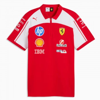 Scuderia Ferrari Mens Team Polo Shirt 2026