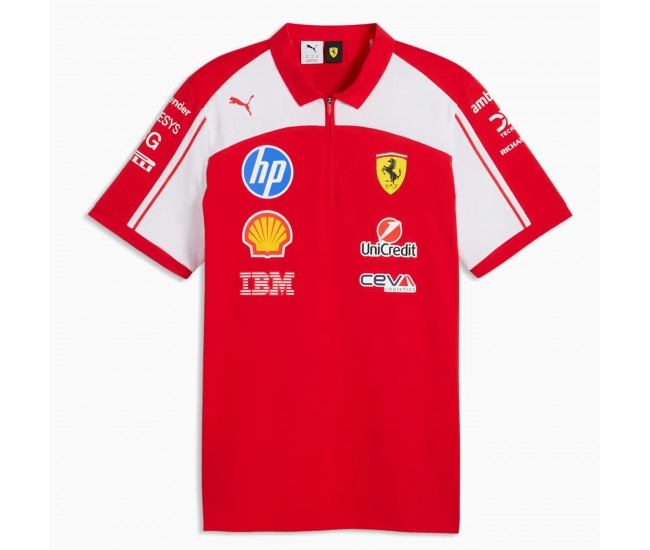 Scuderia Ferrari Mens Team Polo Shirt 2026