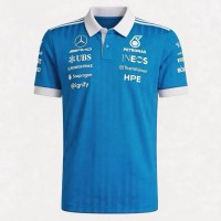 Blue Wonder AMG F1 Mens Silverstone GP Special Edition Polo 2026
