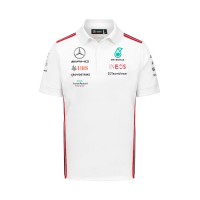 Mercedes AMG F1 Mens White Team Polo 2023