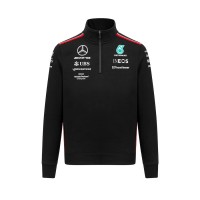 Mercedes AMG F1 Mens Team 1/4 Zip Sweatshirt 2023