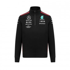 Mercedes AMG F1 Mens Team 1/4 Zip Sweatshirt 2023