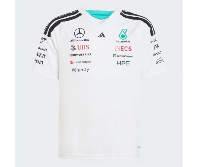 Mercedes AMG Kids Team Driver T-Shirt 2026 White