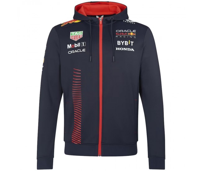Red Bull Racing Mens Team Full Zip Hoodie 2023