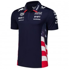Red Bull Racing Mens US Edition Team Polo 2024