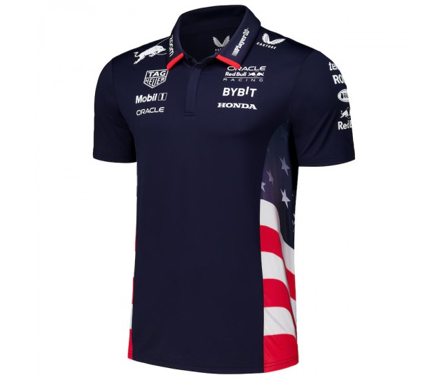 Red Bull Racing Mens US Edition Team Polo 2024