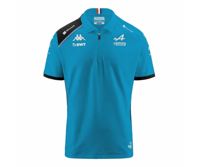 BWT Alpine F1 2023 Mens Team Polo Blue