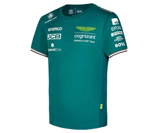 Kids Aston Martin Aramco Cognizant F1 2023 Official Team Driver T-Shirt