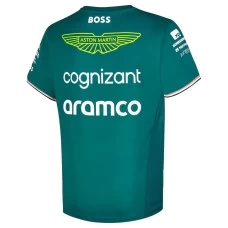 Kids Aston Martin Aramco Cognizant F1 2023 Official Team Driver T-Shirt