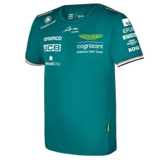 Kids Aston Martin Aramco Cognizant F1 2023 Official Fernando Alonso Team Driver T-Shirt