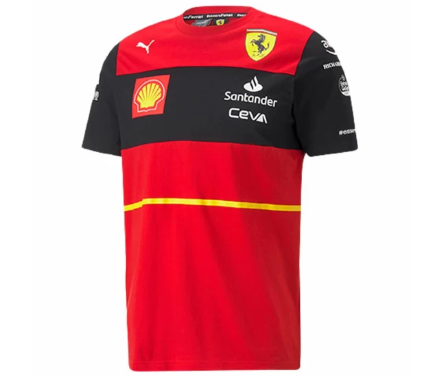 Men Scuderia Ferrari F1 2022 Carlos Sainz 55 T-shirt