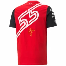 Men Scuderia Ferrari F1 2022 Carlos Sainz 55 T-shirt