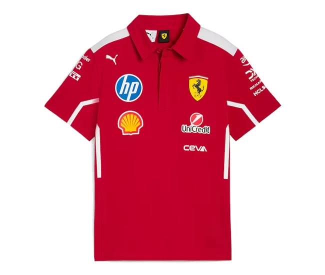Scuderia Ferrari F1 2025 Mens Team Polo