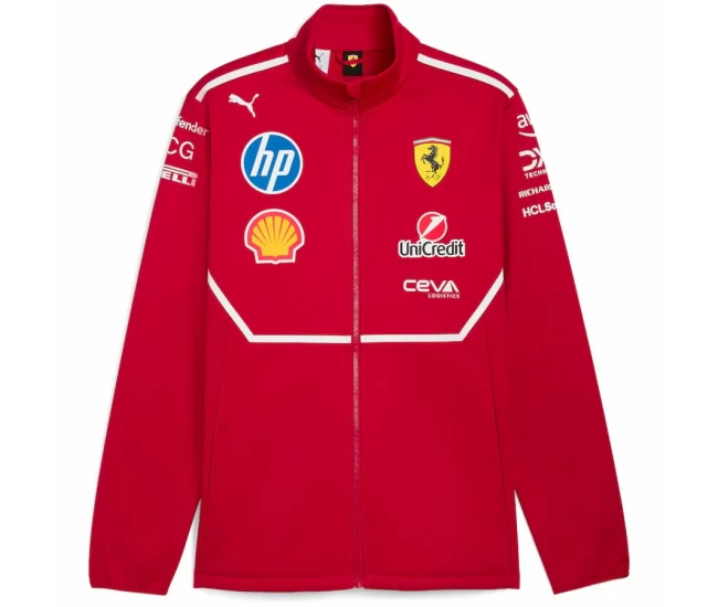Scuderia Ferrari 2025 Mens Team Softshell Jacket
