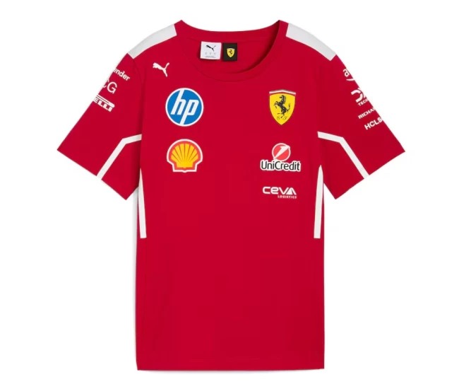 Scuderia Ferrari 2025 F1 Mens Team T-Shirt