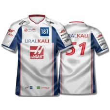 Men Haas F1 Team Pietro Fittipaldi da Cruz 51 T-Shirt