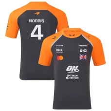 McLaren F1 2025 Mens Team Lando Norris 4 Driver Set Up T-Shirt Phantom