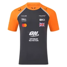 McLaren F1 2025 Mens Team Lando Norris 4 Driver Set Up T-Shirt Phantom