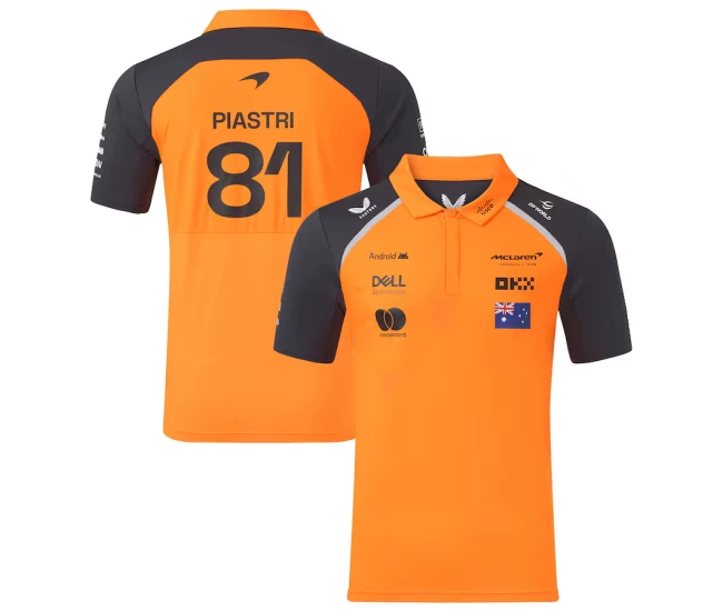 McLaren F1 2025 Mens Team Oscar Piastri 81 Driver Polo