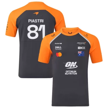 McLaren F1 2025 Mens Team Oscar Piastri 81 Driver Set Up T-Shirt Phantom