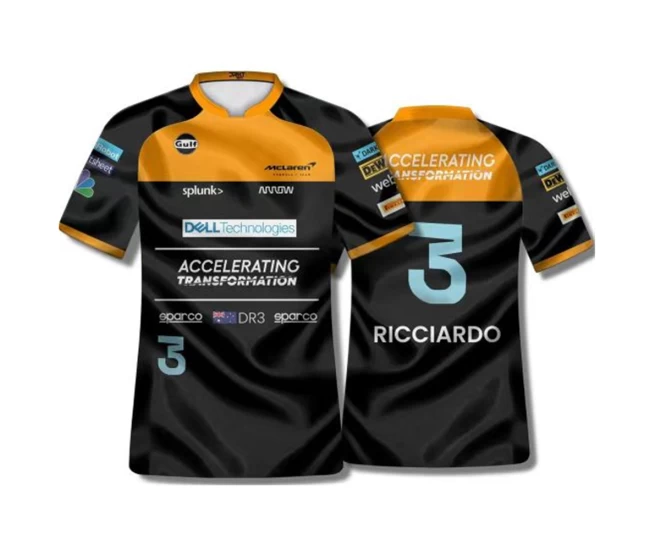 Men McLaren Team Daniel Ricciardo 3 T-Shirt 2022