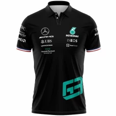 Men Mercedes AMG Petronas 63 F1 2022 Team Polo Black