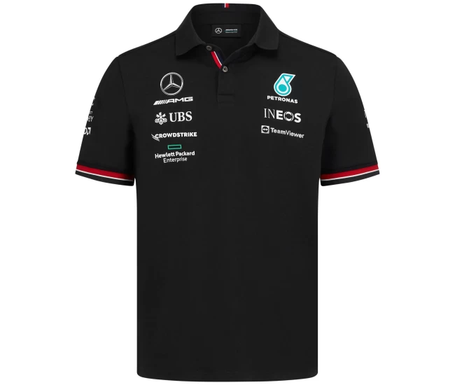 Men Mercedes AMG Petronas F1 2022 Team Polo Black