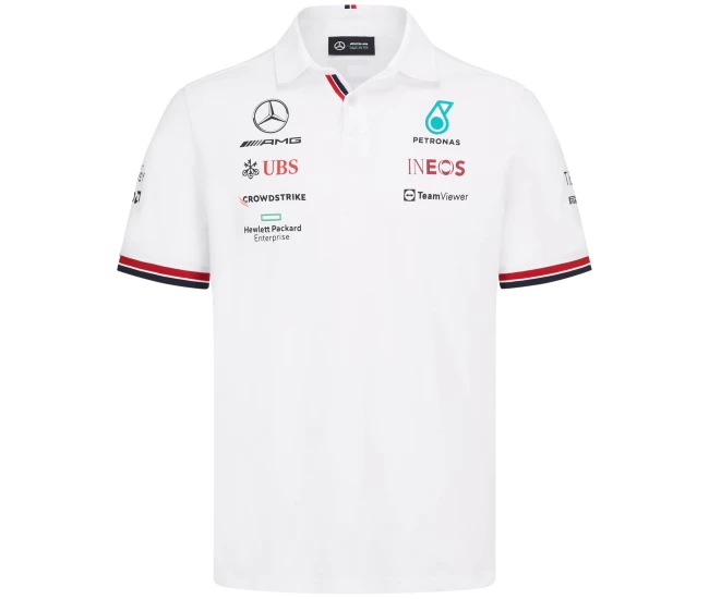 Men Mercedes AMG Petronas F1 2022 Team Polo White
