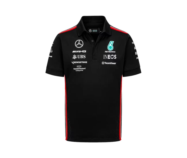 Mercedes AMG Petronas F1 2023 Mens Team Polo Black