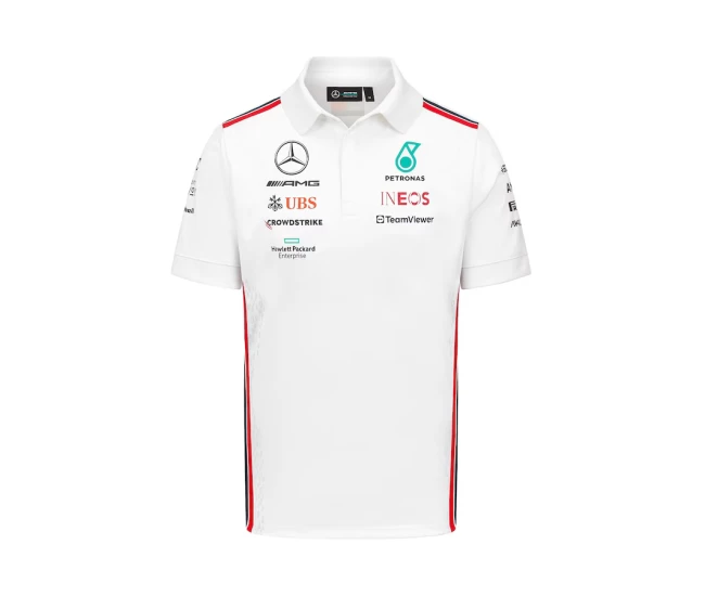 Mercedes AMG Petronas F1 2023 Mens Team Polo White