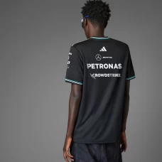 Mercedes AMG Petronas F1 2025 Mens Driver Wear Jersey Black