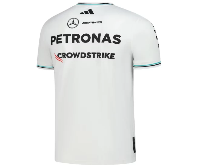 Mercedes AMG Petronas F1 2025 Mens Driver Wear Jersey White