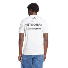Mercedes AMG Petronas F1 2025 Mens Team Driver T-Shirt White
