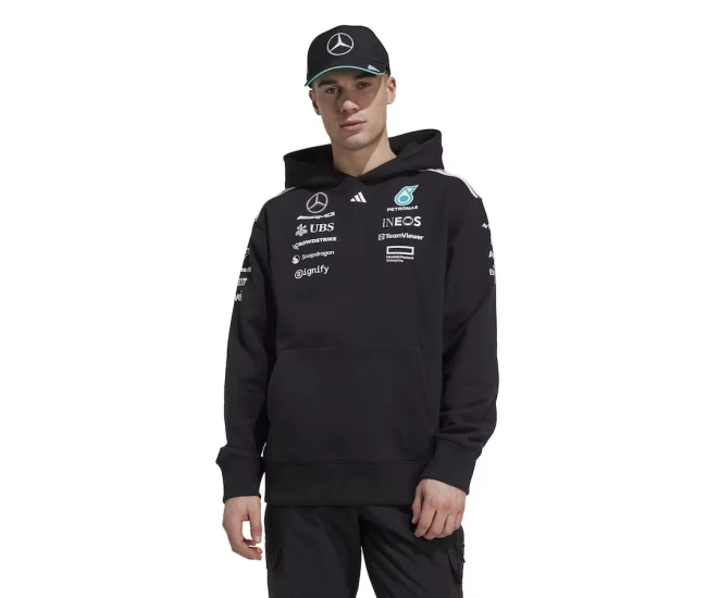Mercedes AMG Petronas F1 2025 Men Team Hooded Sweatshirt