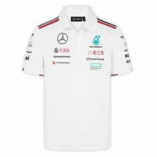 Mercedes AMG Petronas F1 2024 Mens Team Polo White