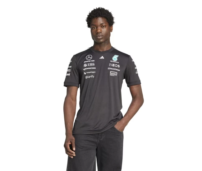Mercedes AMG Petronas F1 2025 Mens Team Driver T-Shirt Black