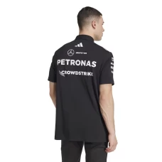Mercedes AMG Petronas F1 2025 Mens Team Polo Black
