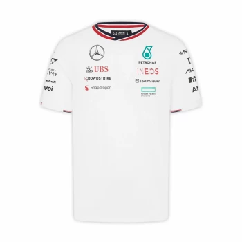 Mercedes AMG Petronas F1 2024 Mens Team Driver T-Shirt White