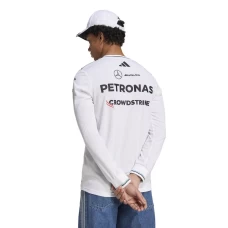 Mercedes AMG Petronas F1 2025 Men Team Long Sleeved Jersey White