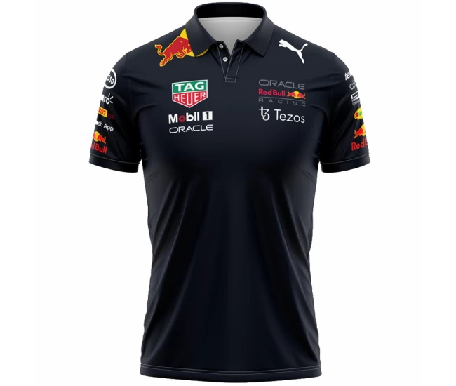 Men Oracle Red Bull Racing 2022 Team Polo-Black