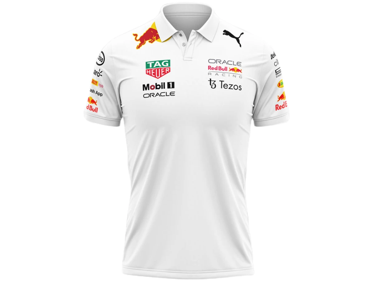 Men Oracle Red Bull Racing 2022 Team Polo-White