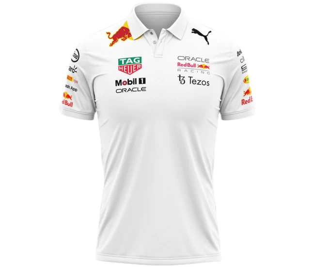 Men Oracle Red Bull Racing 2022 Team Polo-White