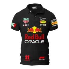 Men Red Bull Racing Sergio Perez T-Shirt Black