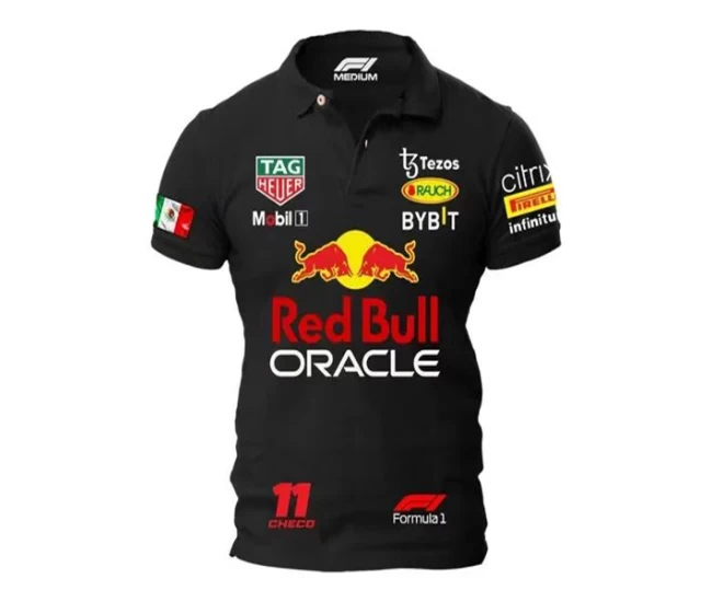 Men Red Bull Racing Sergio Perez T-Shirt Black