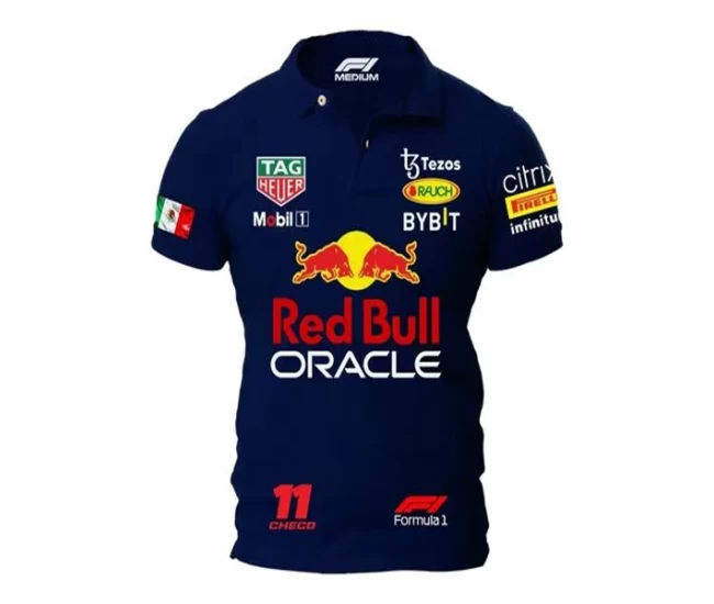 Men Red Bull Racing Sergio Perez T-Shirt Navy