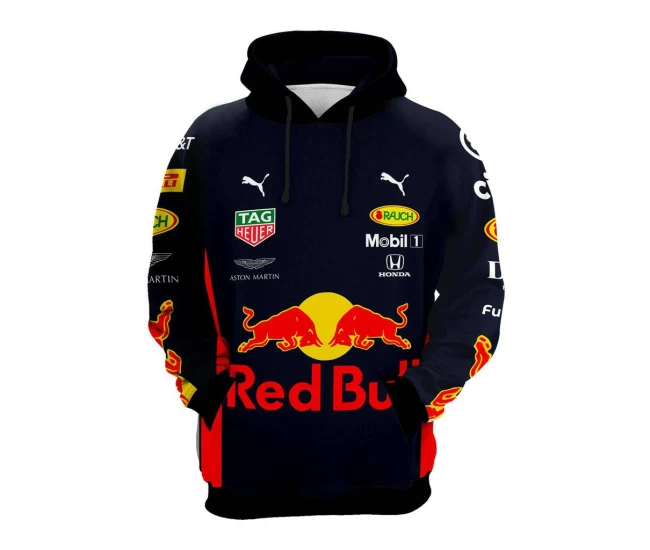 Men Red Bull Racing Team Hooded Sweat-Navy